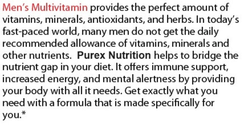 Pure Men's Daily Multivitamin - Energy, Immune & Prostate Support (60 Caps)